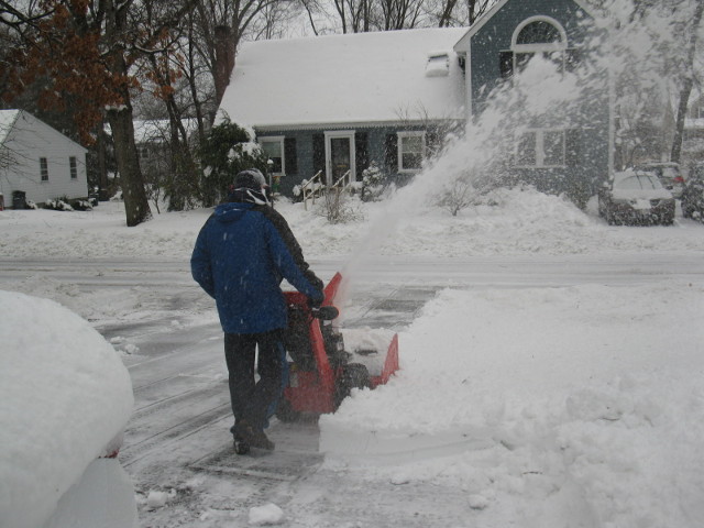 Throwing snow