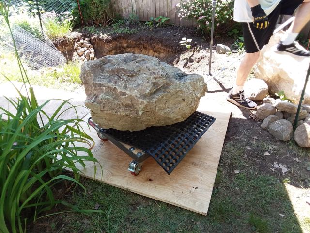 Boulder on cart