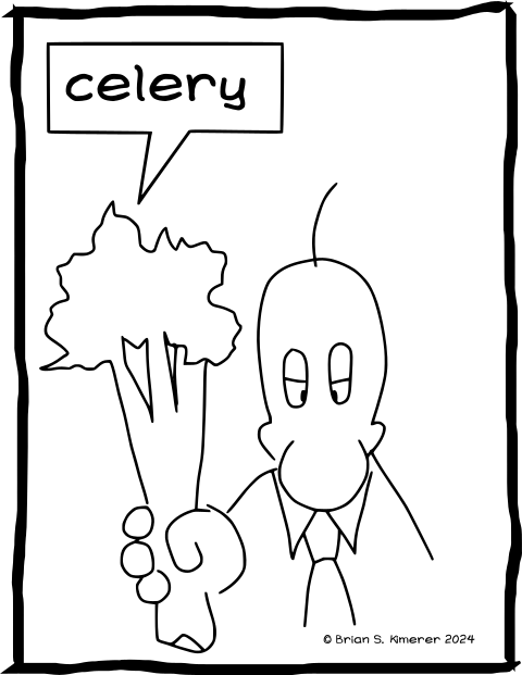 DG Celery with label